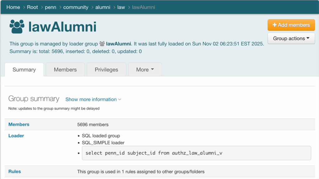 Graphic displaying a lawAlumni dashboard summary.