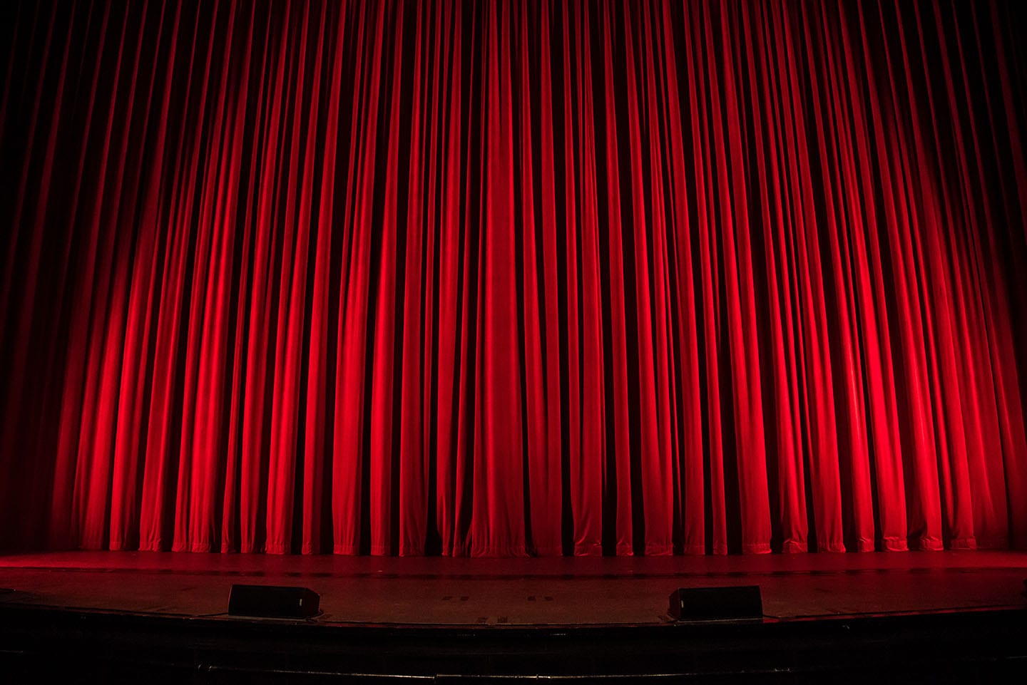 Picture of a red curtain